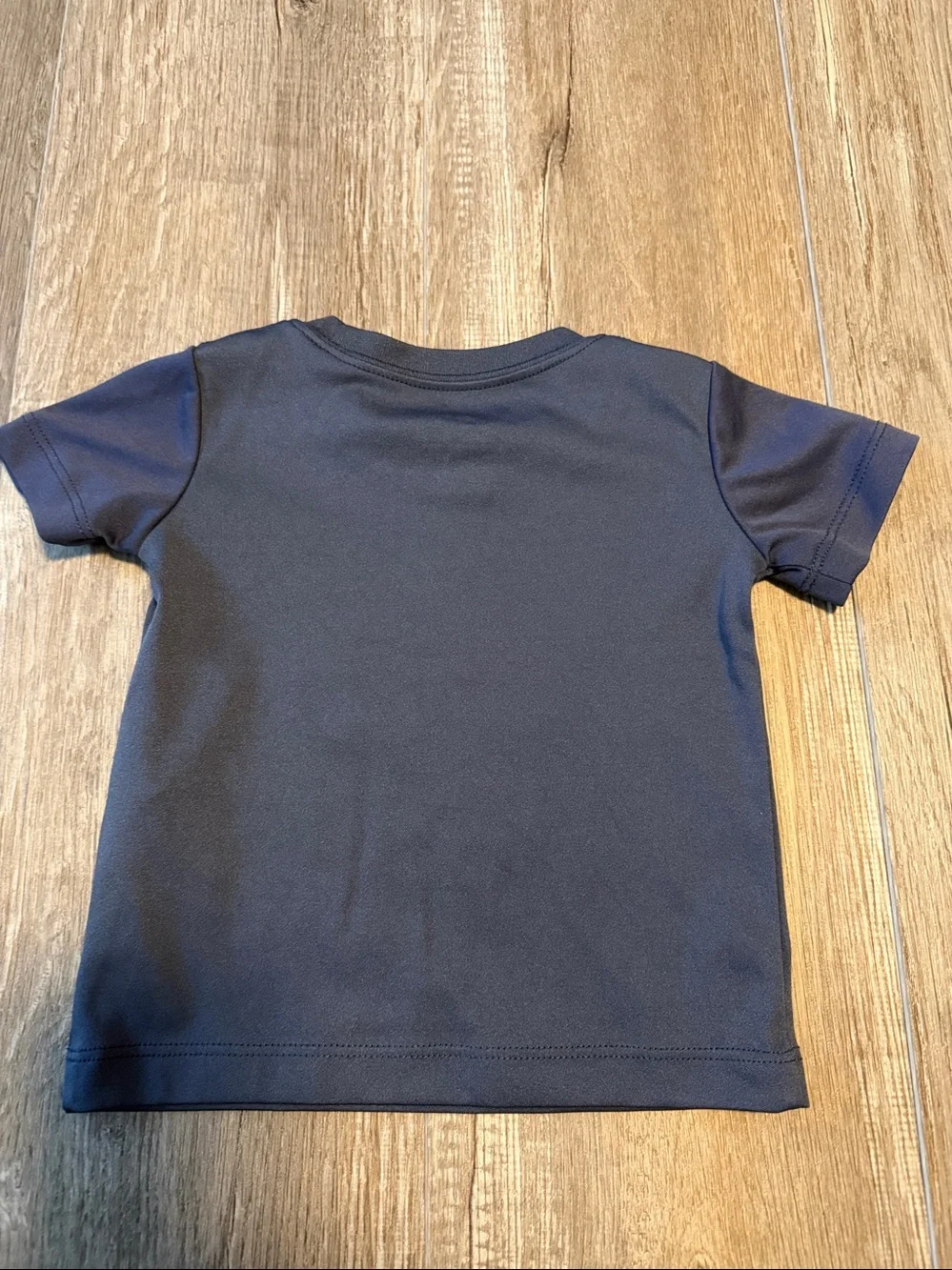 Nike Dri Fit Boys Navy Short Sleeve 'Home Run Hero' Tee with Red Graphic